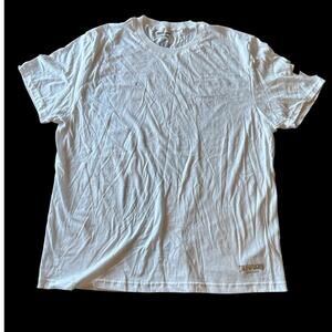 True Religion Basic White Short Sleeve T-Shirt XL Crew Neck Gold Print‎ Logo